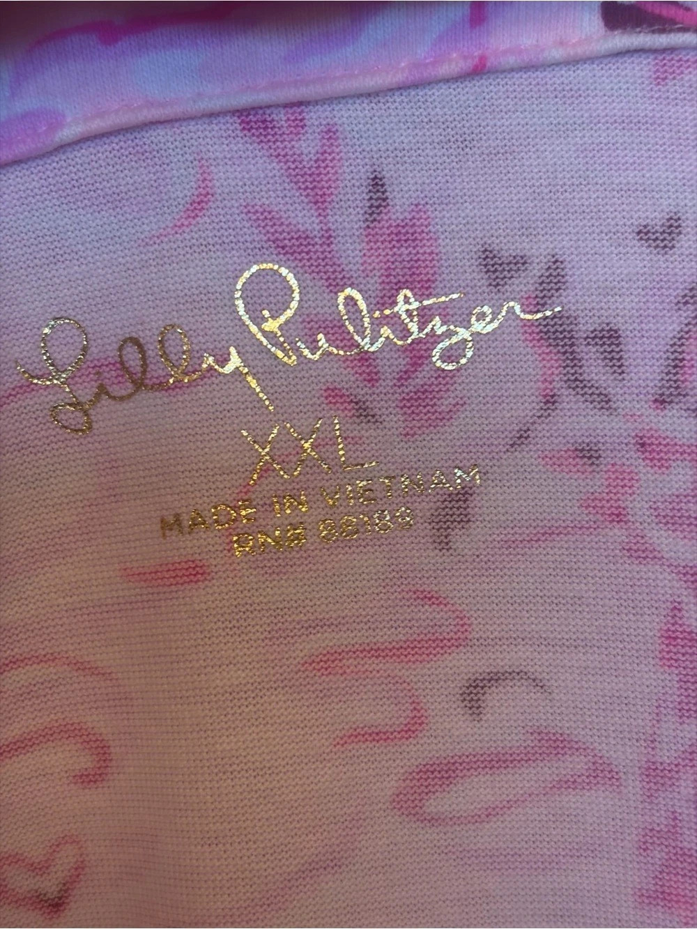 Lilly Pulitzer Floral Dress in Pink XXL Like New - Picture 5 of 9